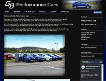 Tablet Screenshot of gbperformancecars.co.uk